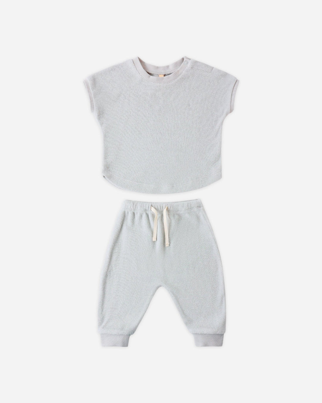Quincy Mae Terry Tee + Pant Set Sky Quincy Mae