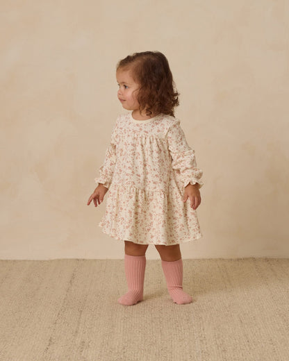 Quincy Mae Tiered Jersey Dress || French Garden Quincy Mae