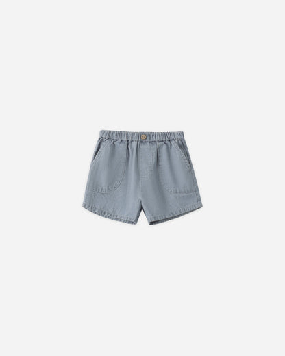 Quincy Mae Utility Short Lightweight Denim Quincy Mae