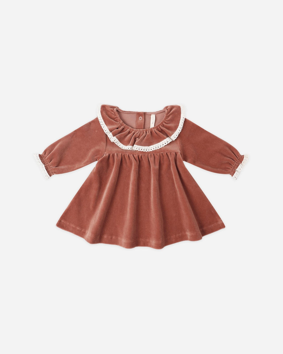 Quincy Mae Velour Baby Dress || Cranberry Quincy Mae