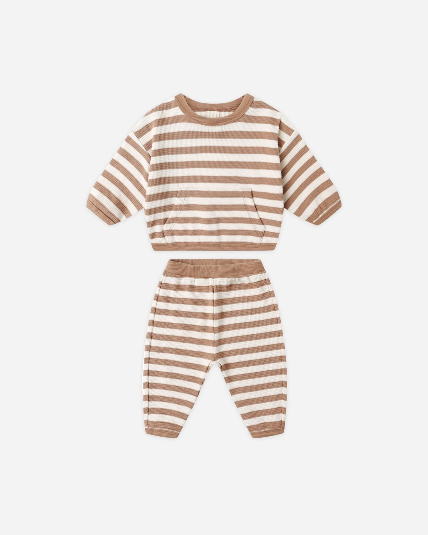 Quincy Mae Waffle Slouch Set || Harvest Stripe Quincy Mae New