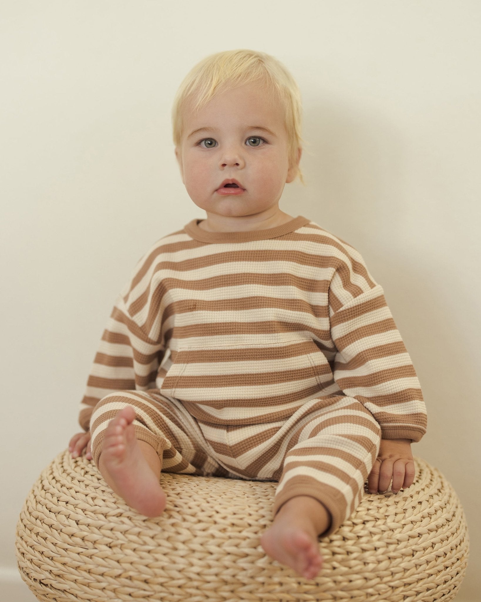Quincy Mae Waffle Slouch Set || Harvest Stripe Quincy Mae New