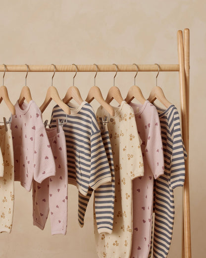 Quincy Mae Waffle Slouch Set || Hearts Quincy Mae