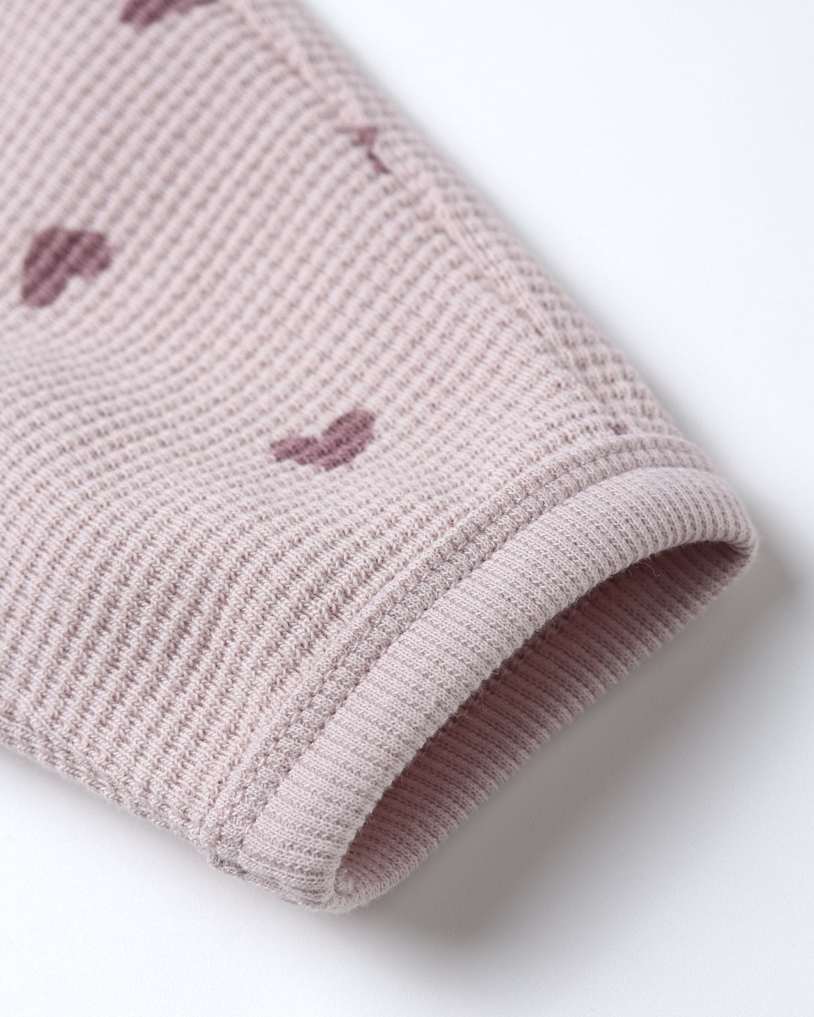 Quincy Mae Waffle Slouch Set || Hearts Quincy Mae