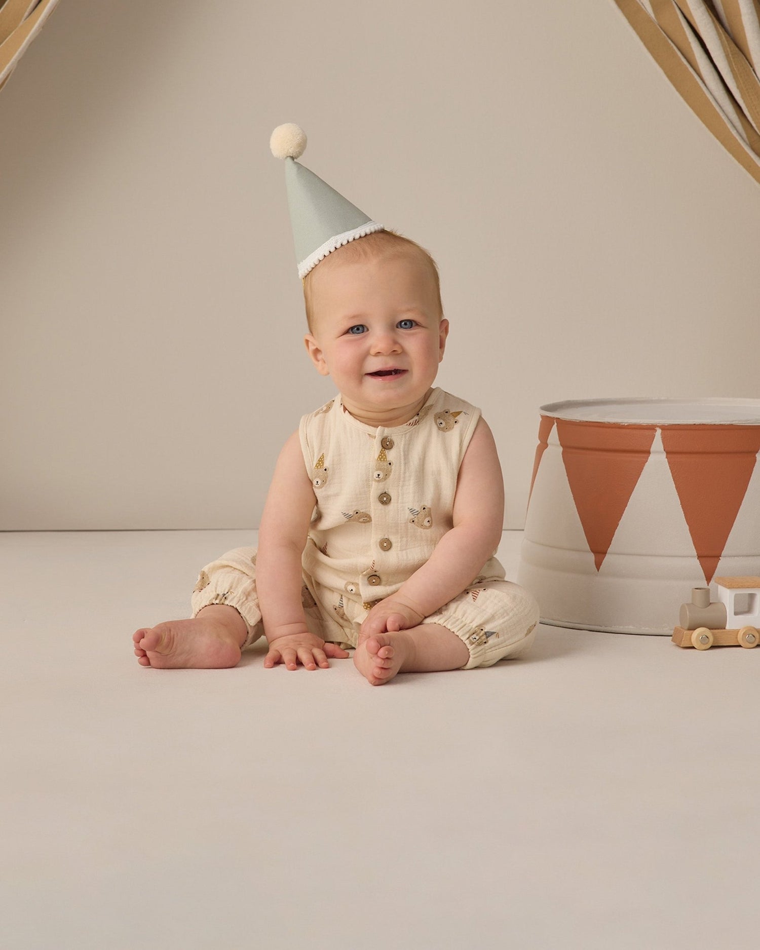 Quincy Mae Woven Jumpsuit Party Bears Quincy Mae