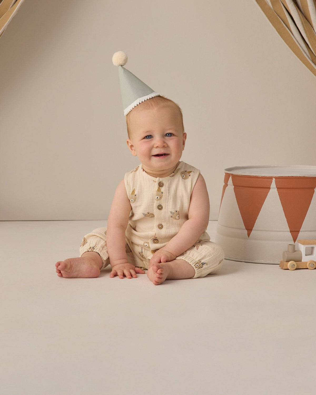 Quincy Mae Woven Jumpsuit Party Bears Quincy Mae