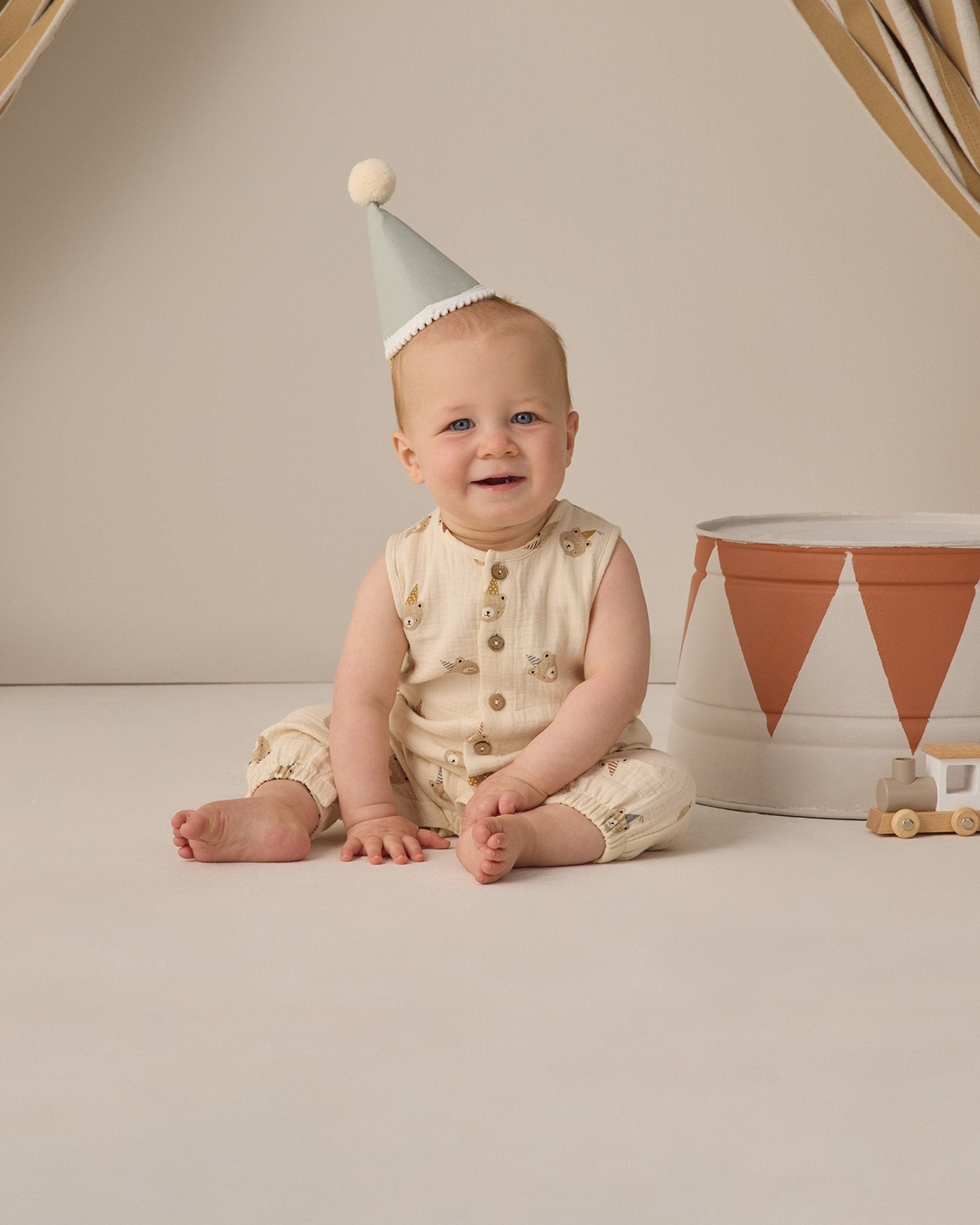 Quincy Mae Woven Jumpsuit Party Bears Quincy Mae