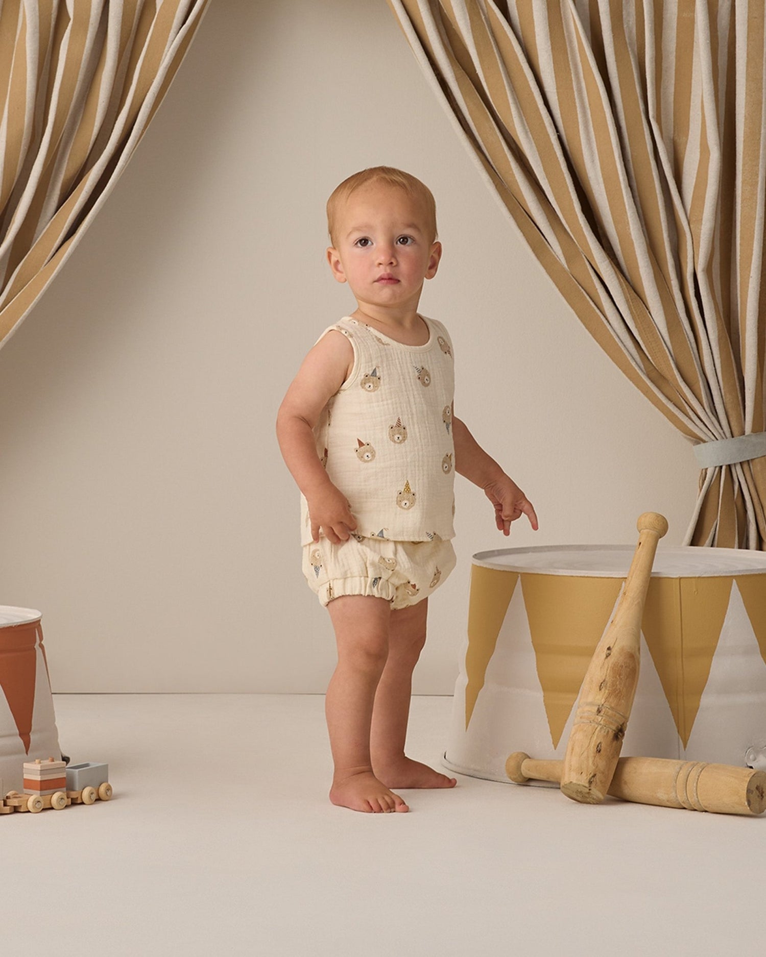 Quincy Mae Woven Tank Set Party Bears Quincy Mae