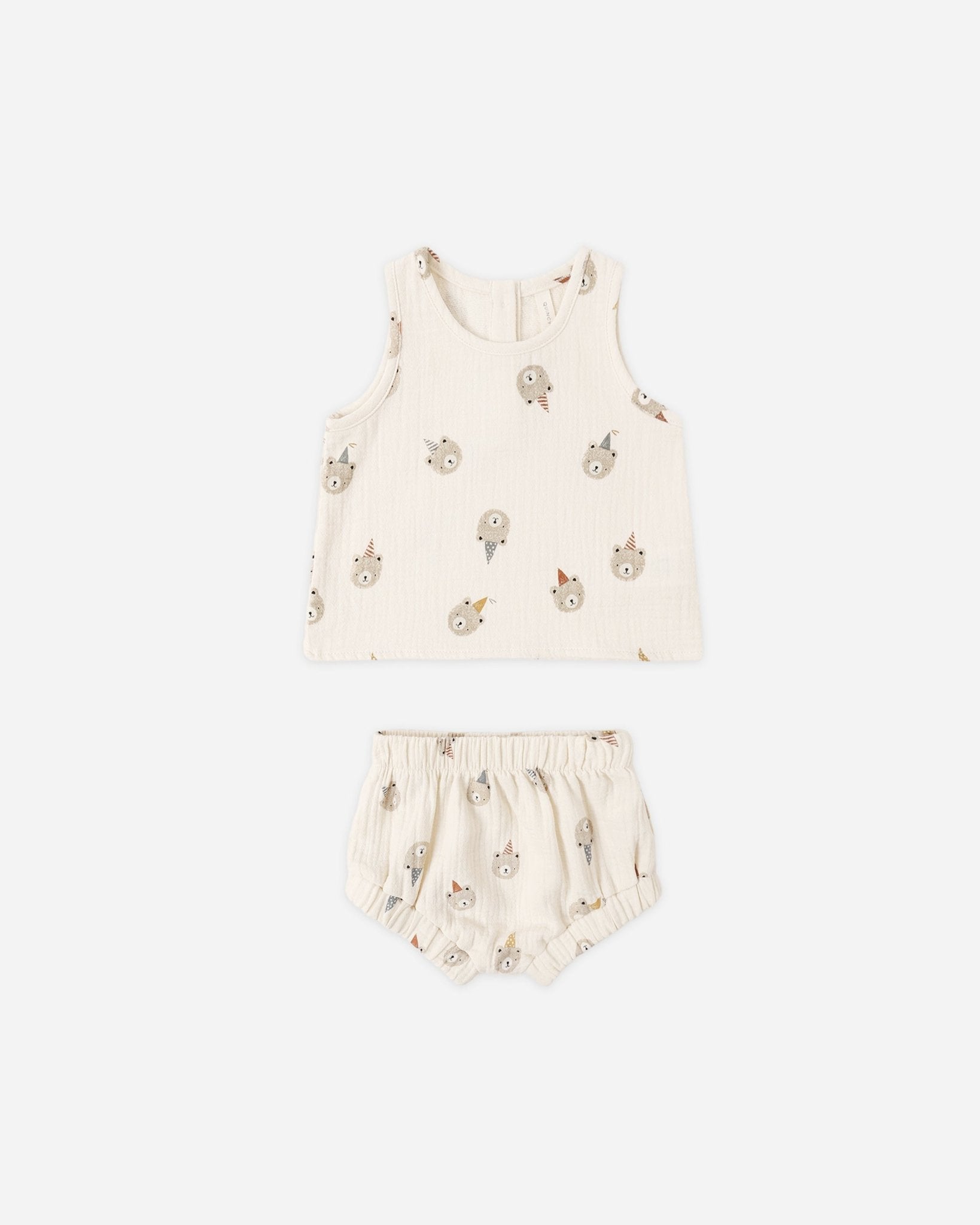 Quincy Mae Woven Tank Set Party Bears Quincy Mae