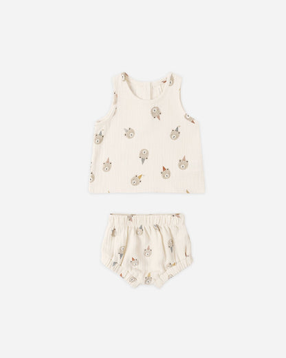 Quincy Mae Woven Tank Set Party Bears Quincy Mae