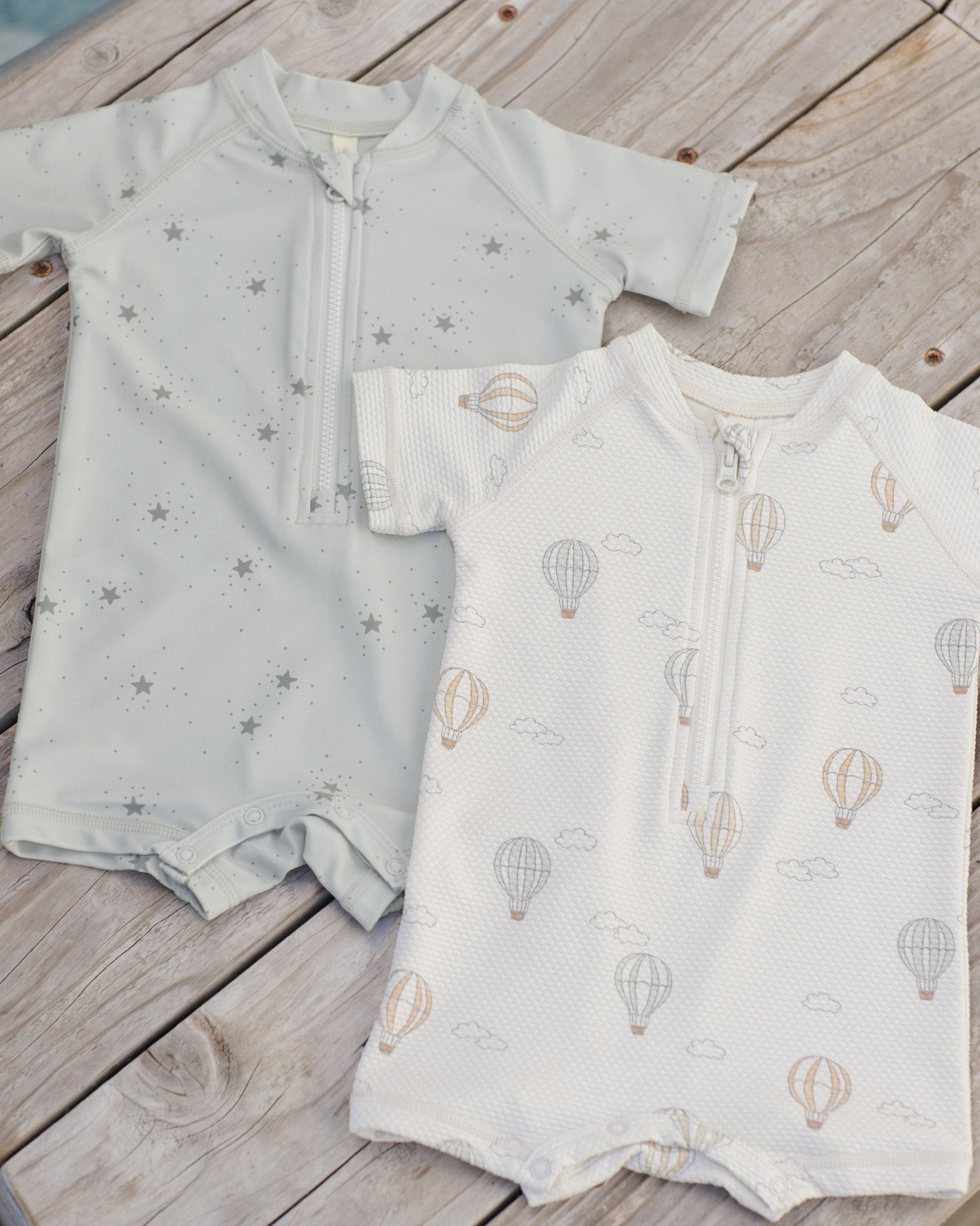 Quincy Mae Zip Rashguard One - Piece || Hot Air Balloons Quincy Mae