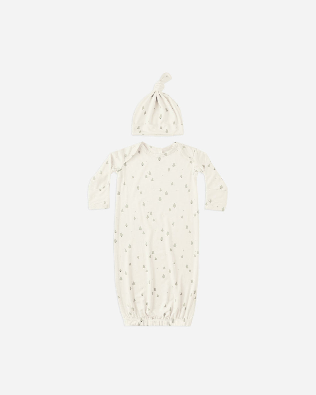 Quincy MaeBamboo Baby Gown + Hat Set || Trees Quincy Mae