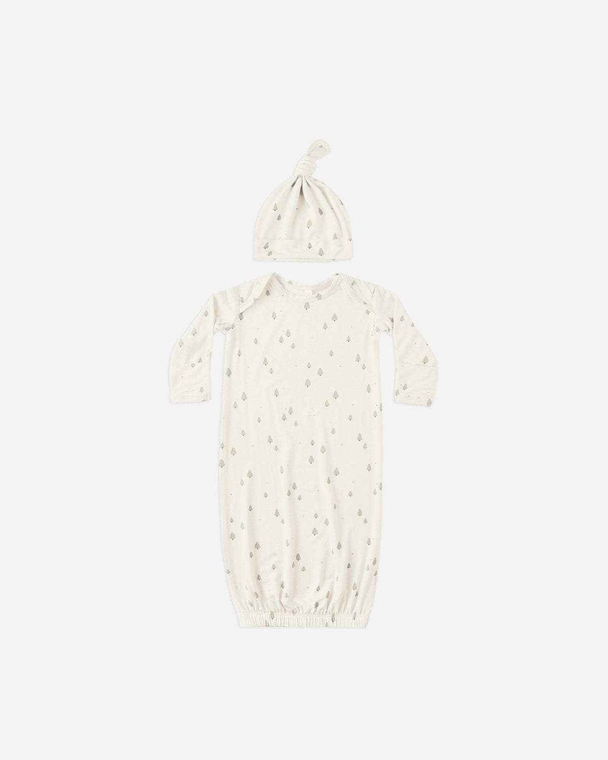 Quincy MaeBamboo Baby Gown + Hat Set || Trees Quincy Mae