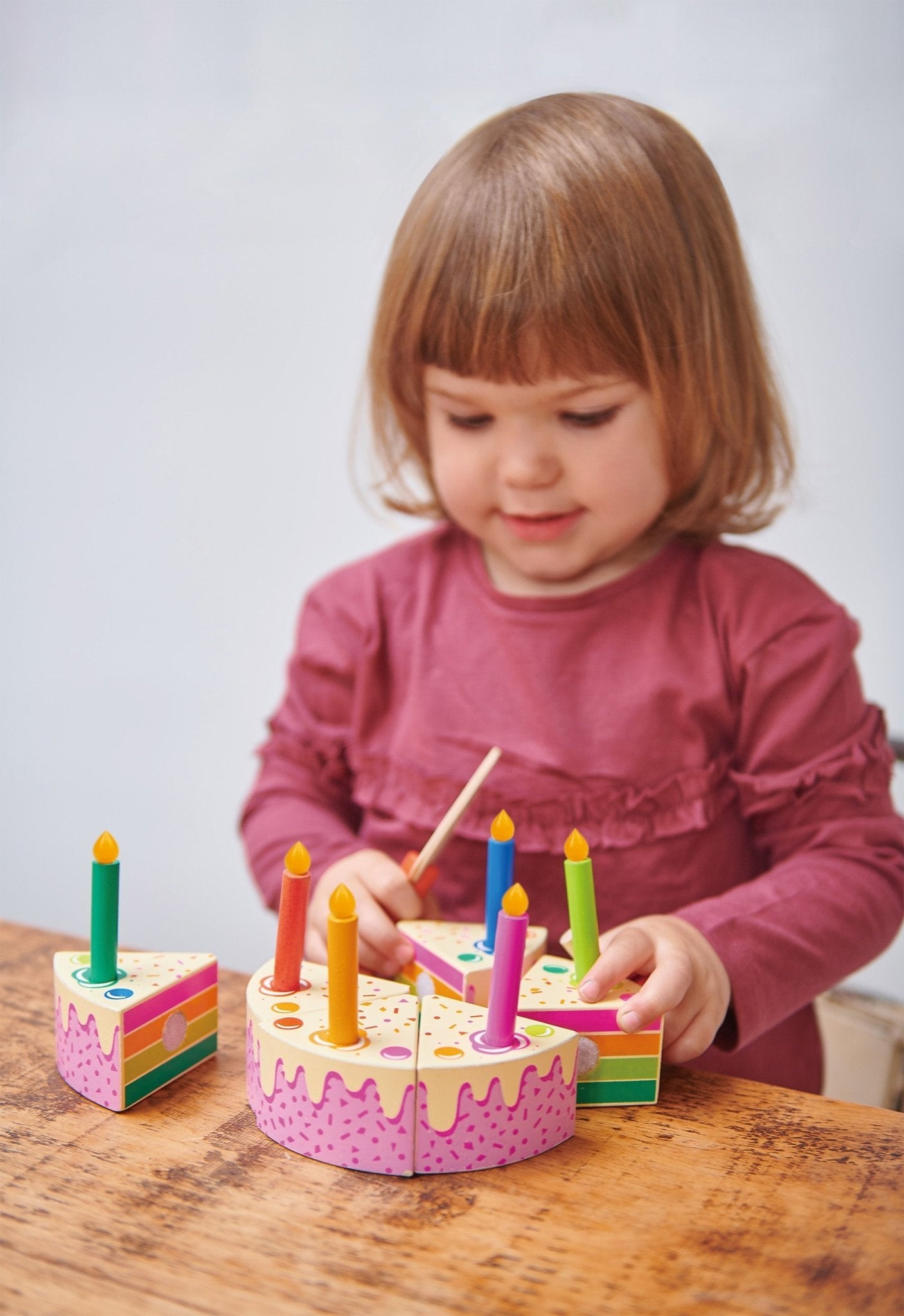 Rainbow Birthday Cake Tender Leaf Toys - enjoykidsus