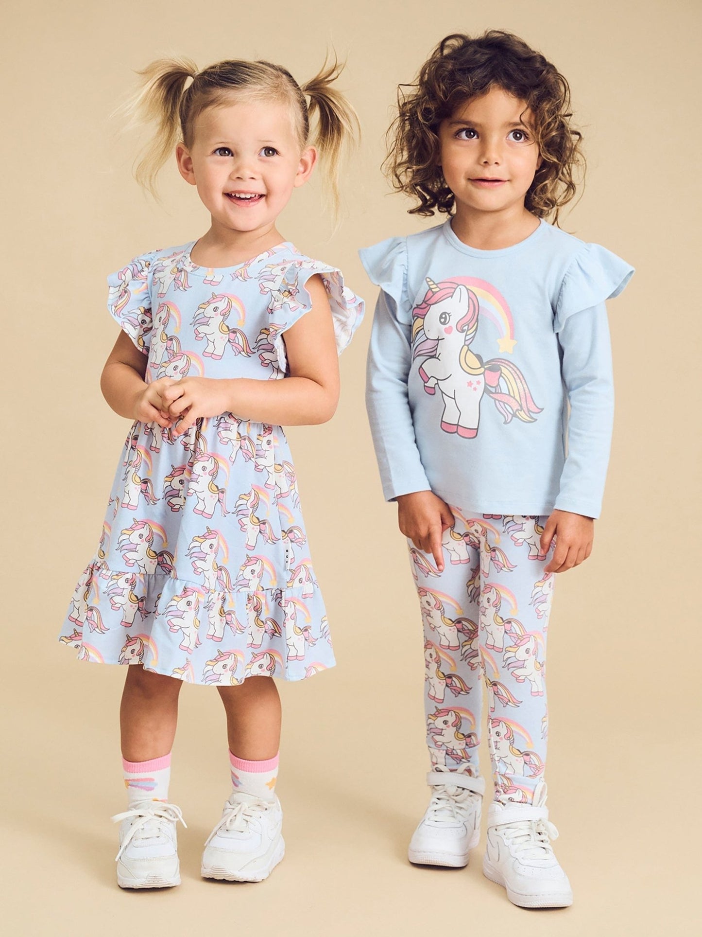 RAINBOW UNICORN FRILL TOP Huxbaby - enjoykidsus