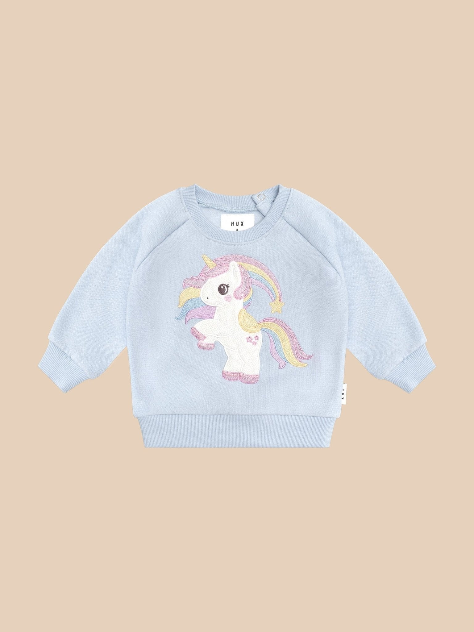 RAINBOW UNICORN SWEATSHIRT Huxbaby - enjoykidsus