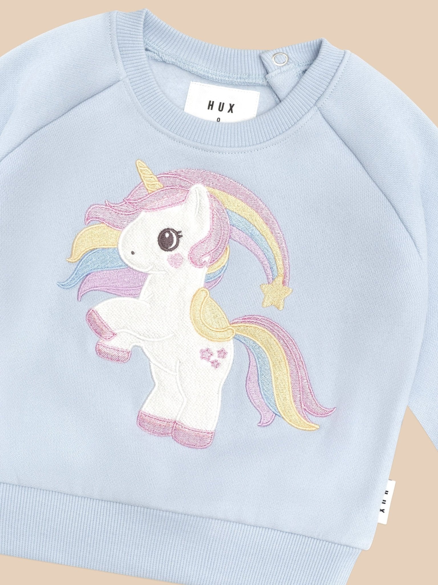 RAINBOW UNICORN SWEATSHIRT Huxbaby - enjoykidsus