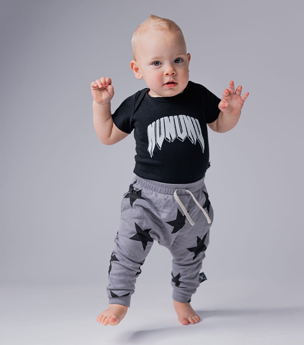 RAWK ONESIE - Black NUNUNU - enjoykidsus