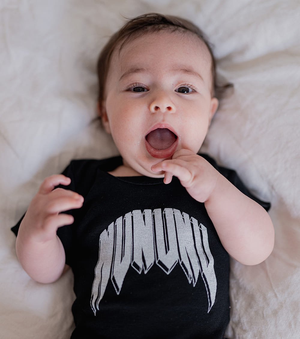 RAWK ONESIE - Black NUNUNU - enjoykidsus