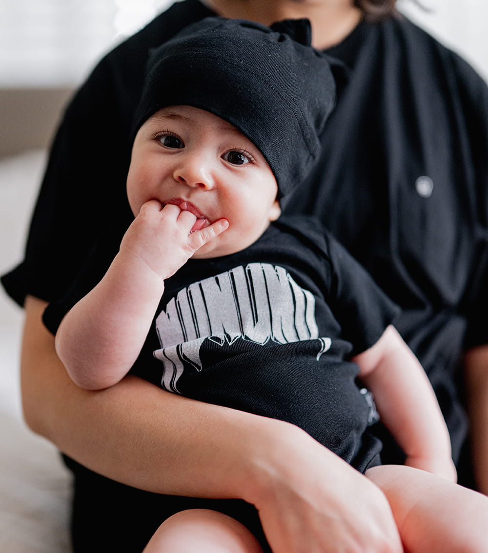 RAWK ONESIE - Black NUNUNU - enjoykidsus