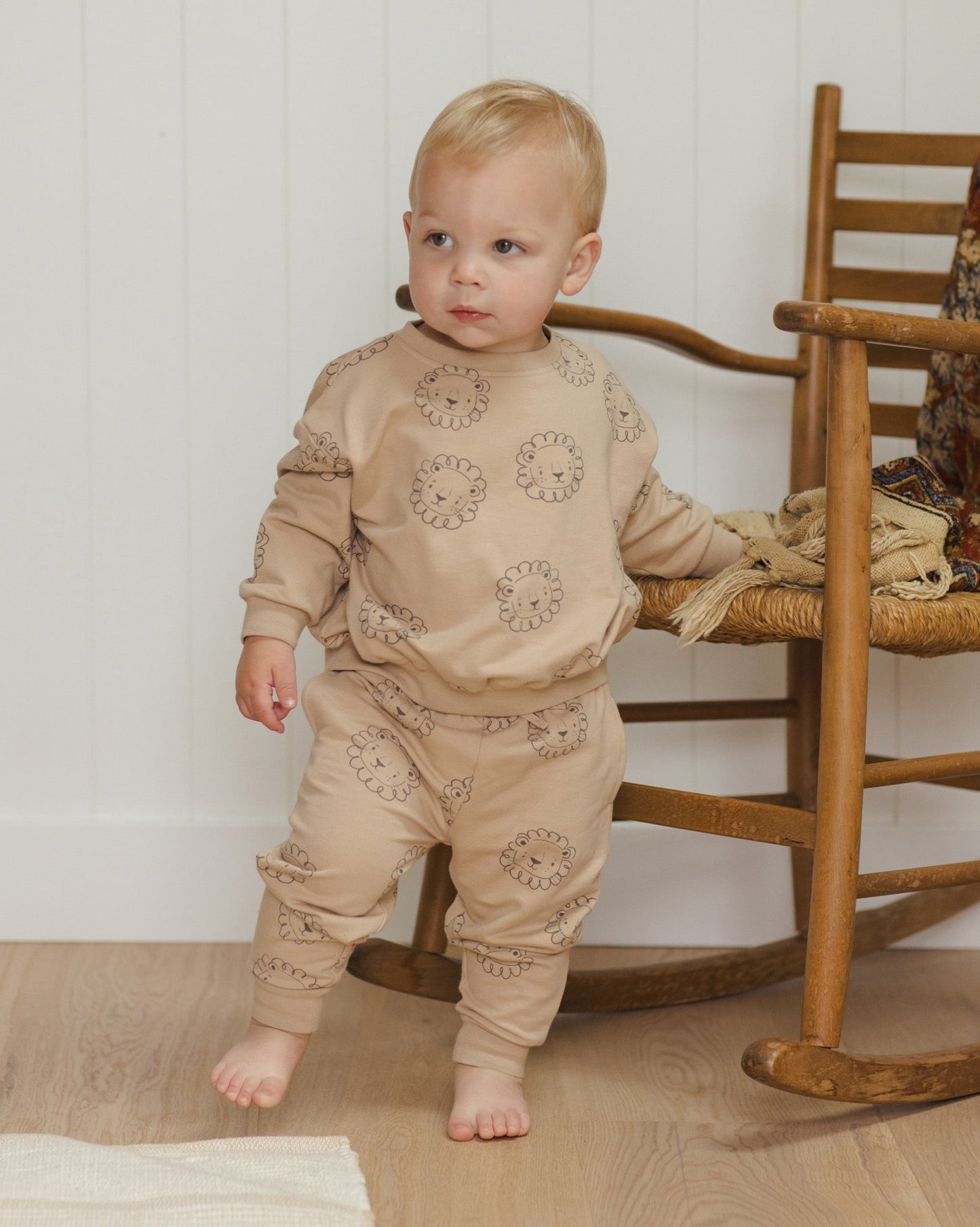 Relaxed Fleece Sweatpant || Lions Quincy Mae - enjoykidsus