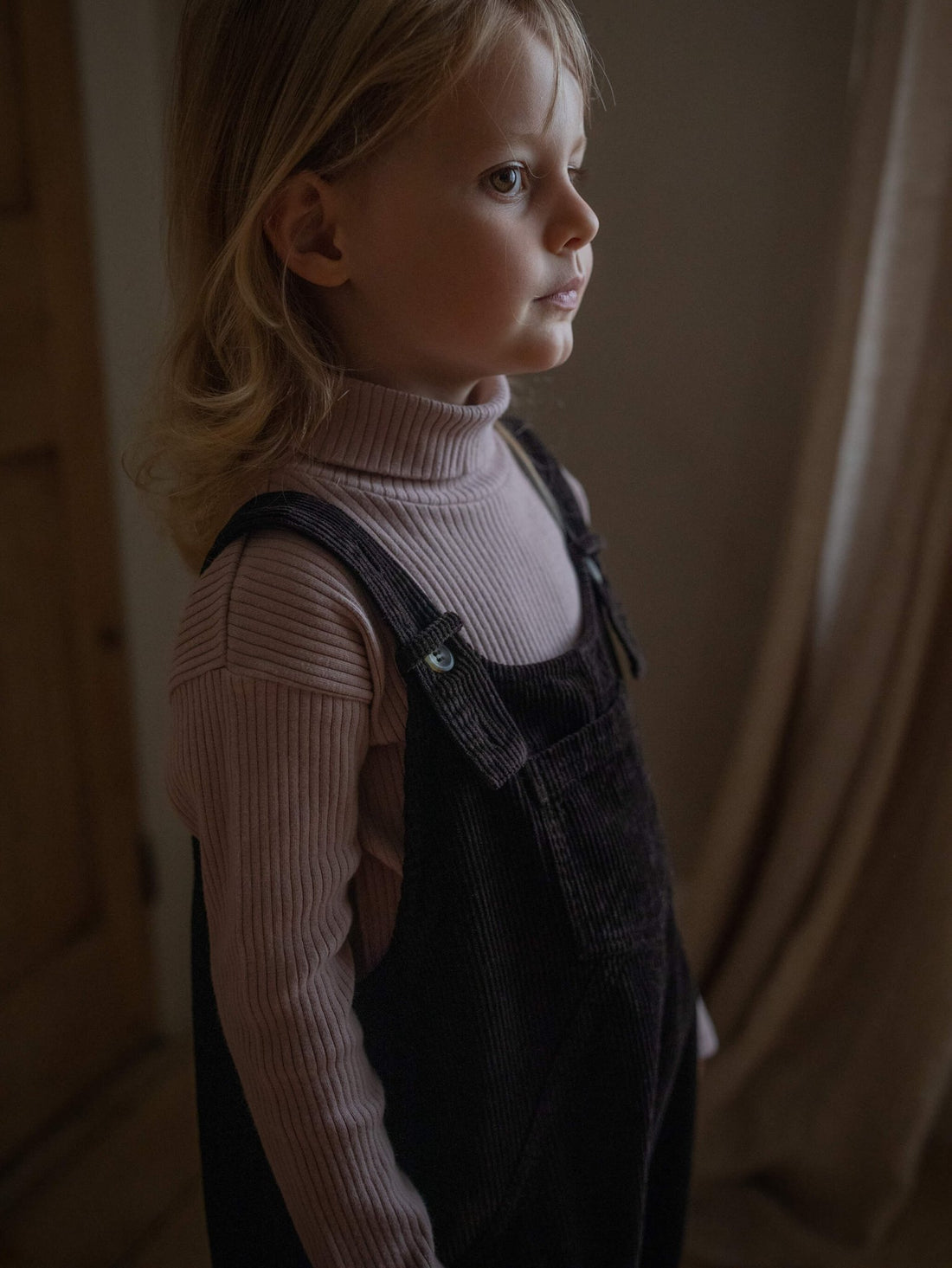 The Simple Folk Ribbed Turtleneck - ANTIQUE ROSE The Simple Folk