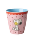 Rice by Rice Snoopy Melamine Cup - Pink | 8.45 oz Rice by Rice