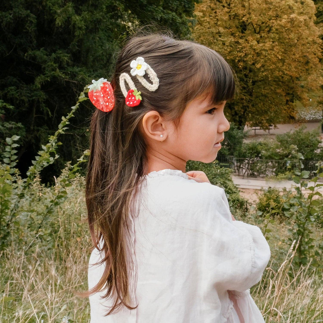 Rockahula - Crochet Daisy and Strawberry Clips Rockahula Kids