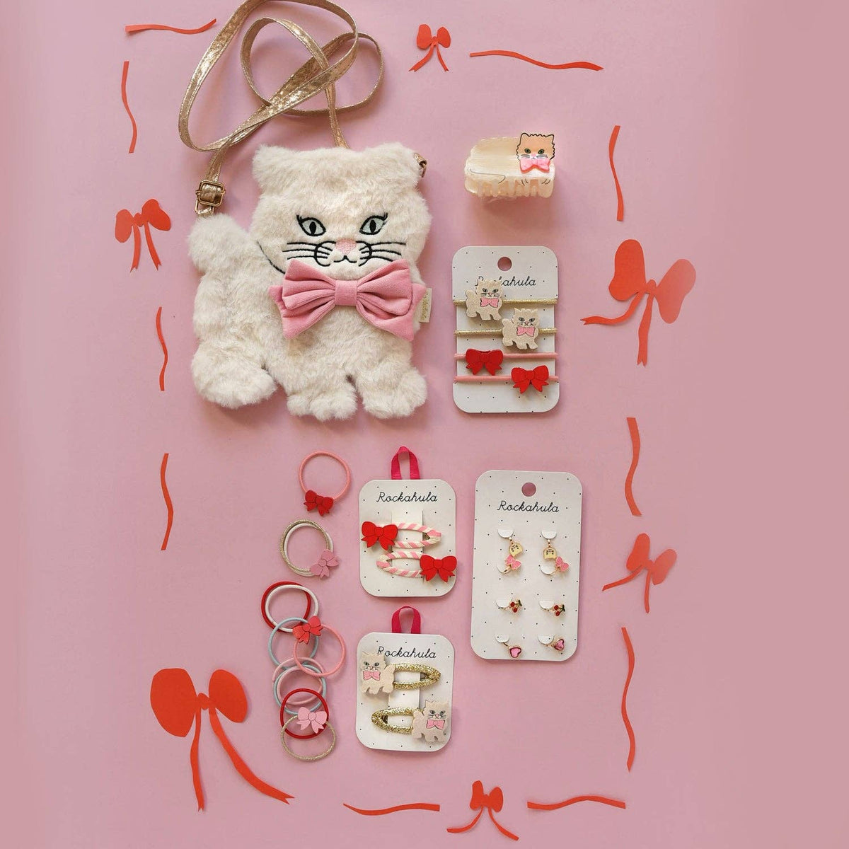 Rockahula - Cutesy Bow Stripy Clips Rockahula Kids