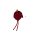 Rosie Sugden Cashmere Baby Bonnet - Jam with Stoneage Pom Rosie Sugden