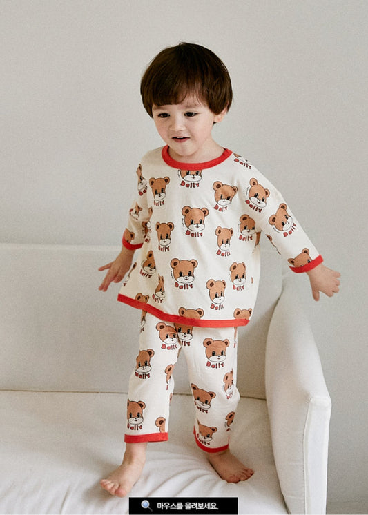 Rototo bebe loose fit pajamas - Bears Rototo bebe - enjoykidsus