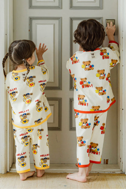 Rototo bebe Saltsung loose set pj - bear on the phone Rototo bebe - enjoykidsus