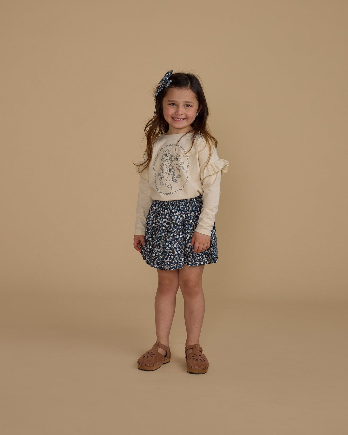 Ruffle Long Sleeve Tee || Wildflower Rylee + Cru - enjoykidsus