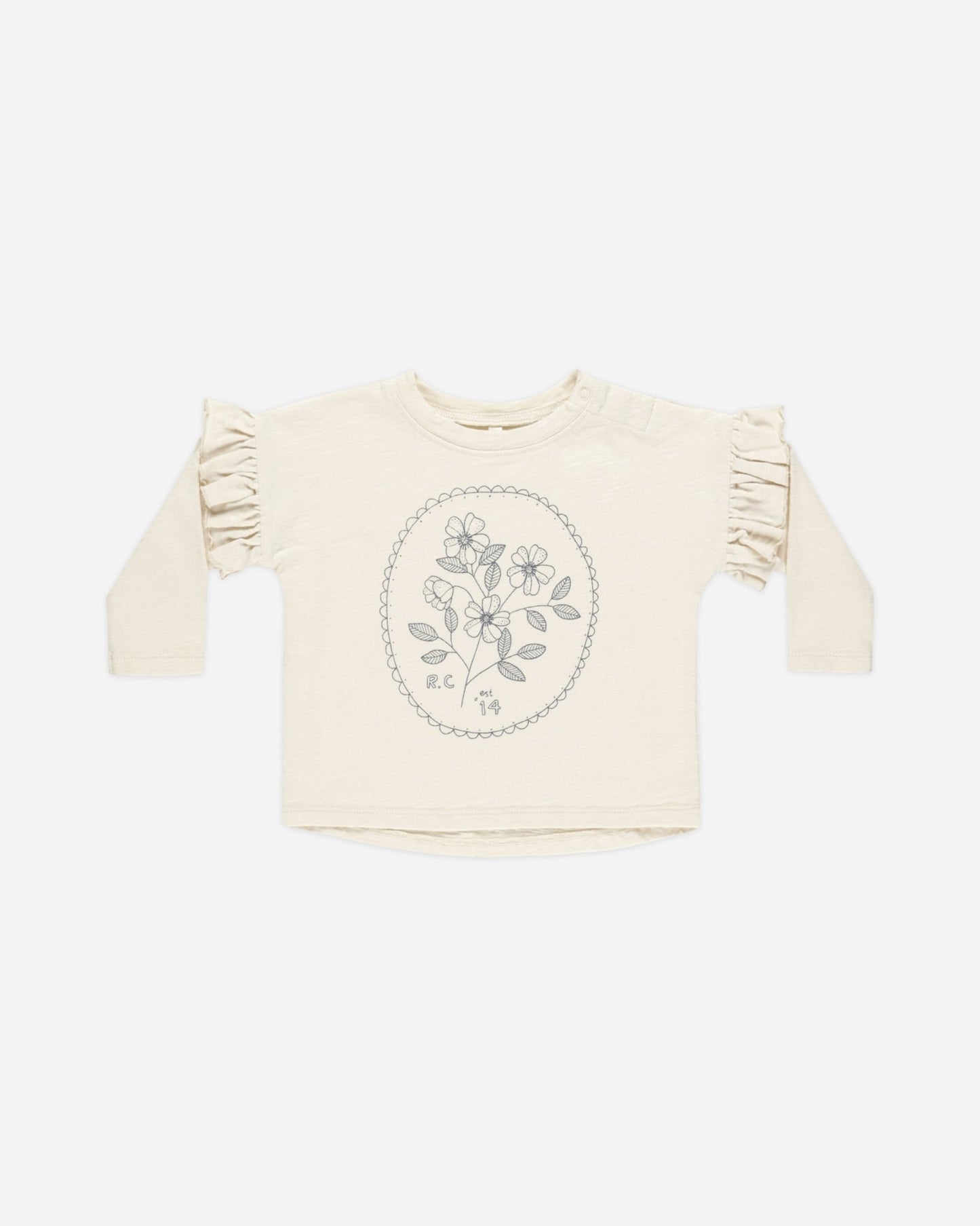 Ruffle Long Sleeve Tee || Wildflower Rylee + Cru - enjoykidsus