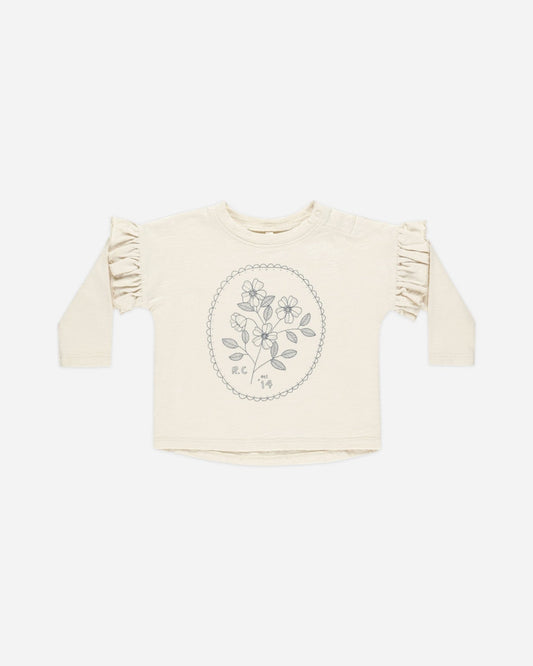 Ruffle Long Sleeve Tee || Wildflower Rylee + Cru - enjoykidsus