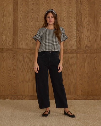 Rylee + Cru Barrel Denim | Washed Black Rylee + Cru