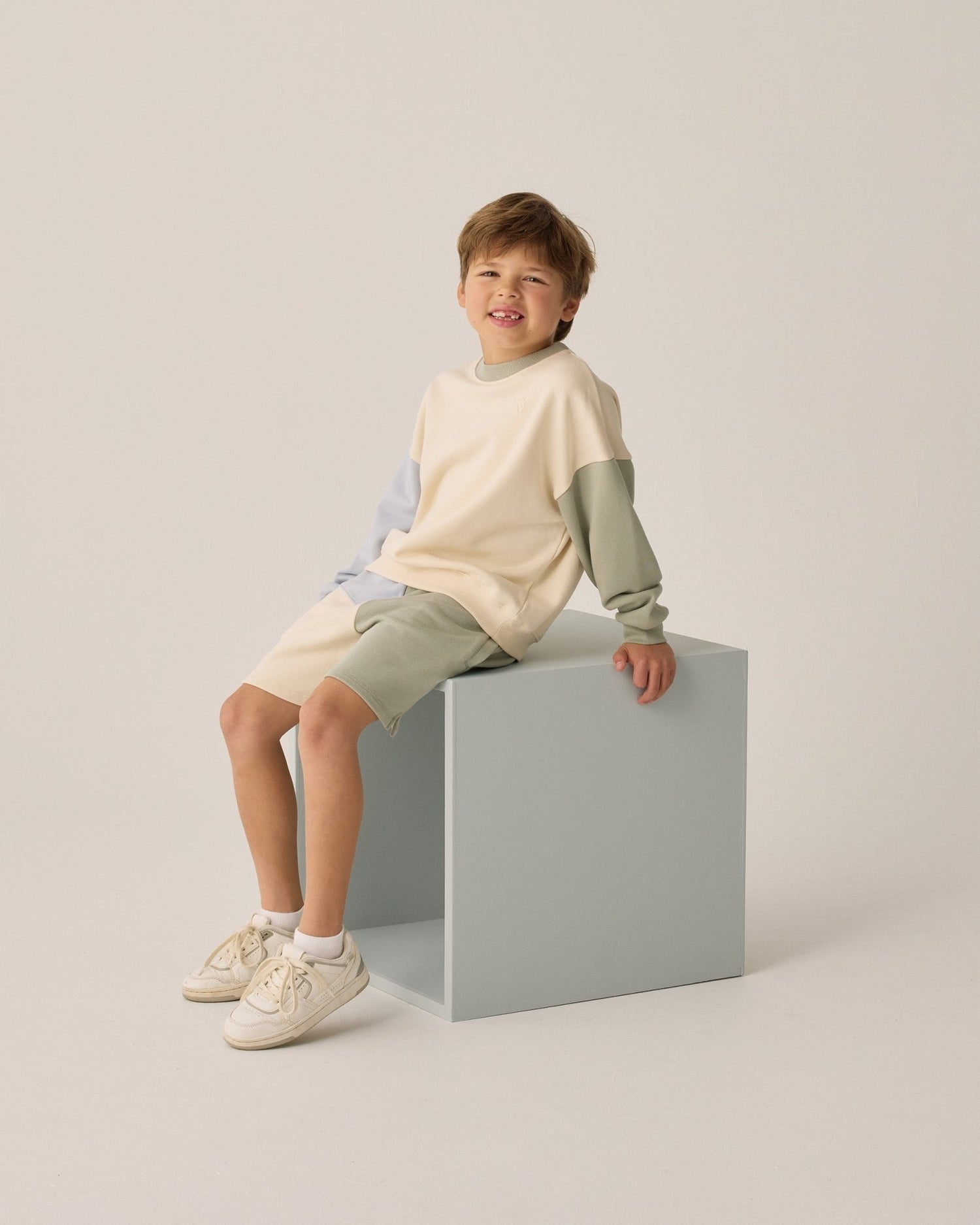 Rylee + Cru Boxing Short || Sage Color Block Rylee + Cru