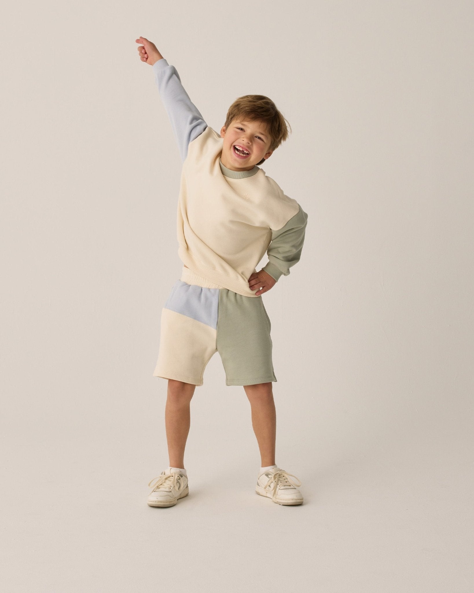 Rylee + Cru Boxing Short || Sage Color Block Rylee + Cru