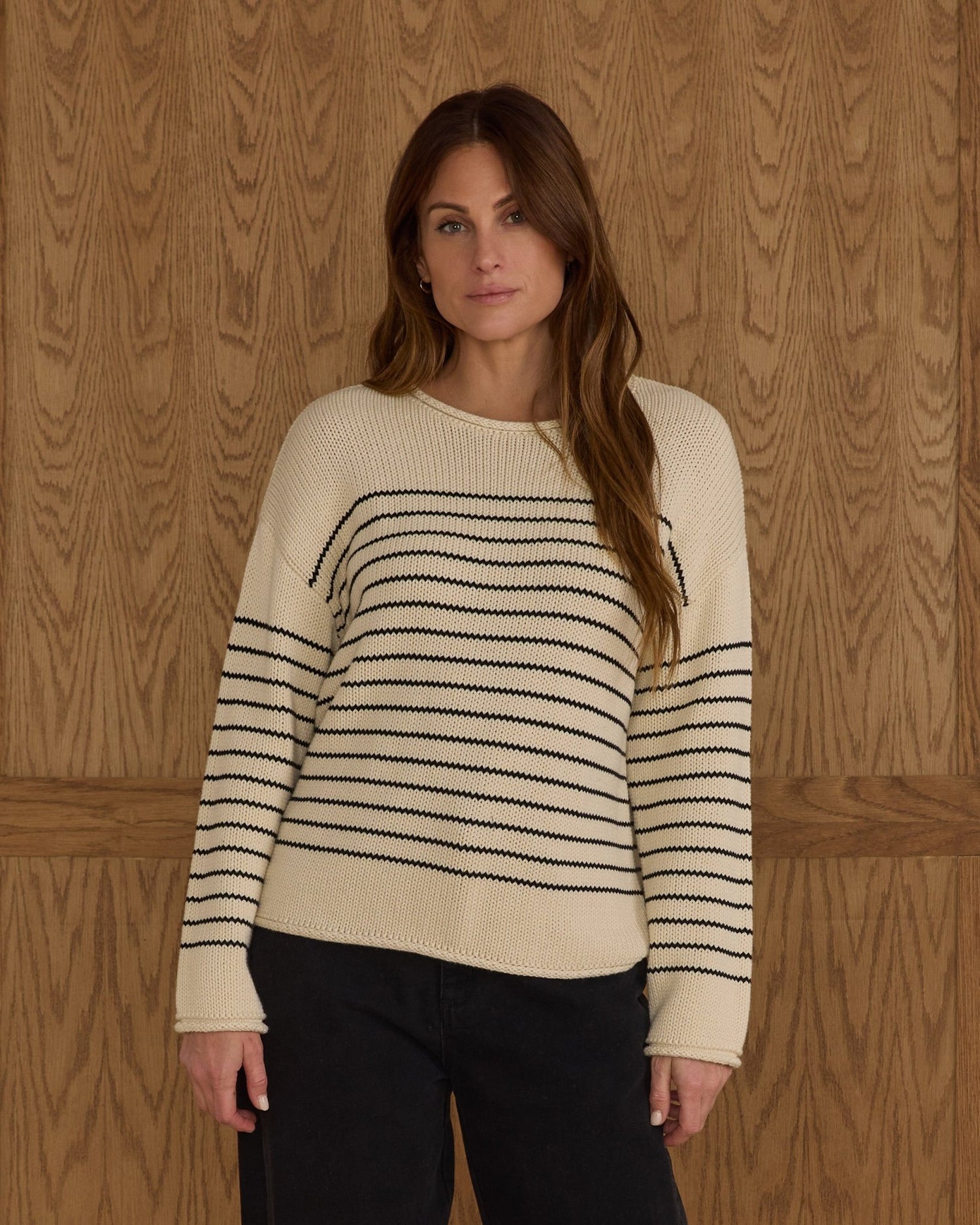 Rylee + Cru Jacques Sweater | Black Stripe Rylee + Cru