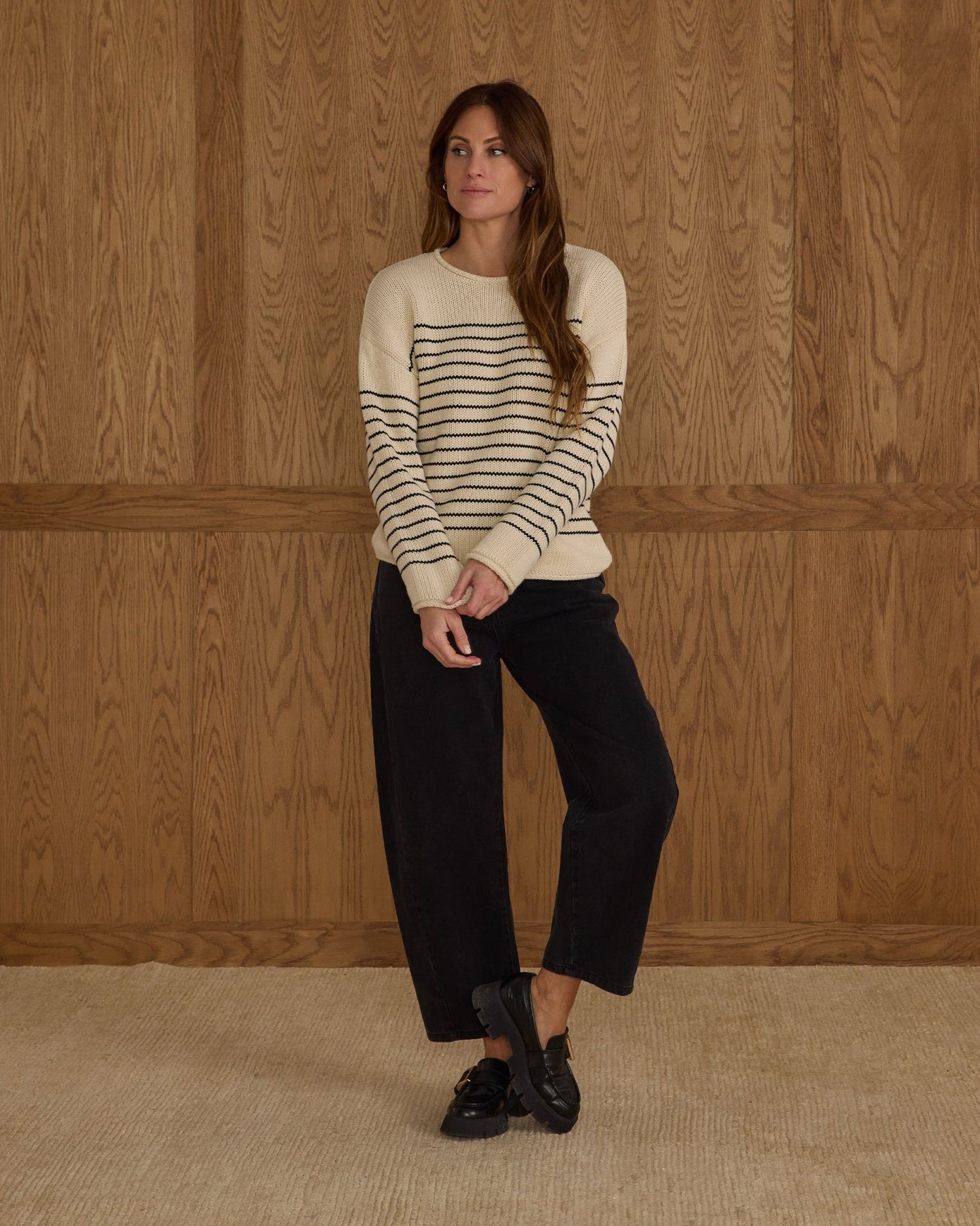Rylee + Cru Jacques Sweater | Black Stripe Rylee + Cru