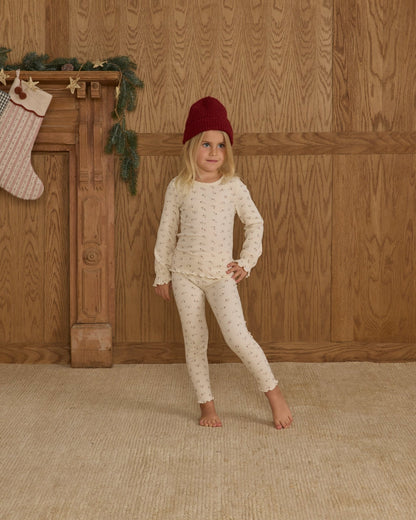 Rylee + Cru Legging || Natural Ditsy Rylee + Cru