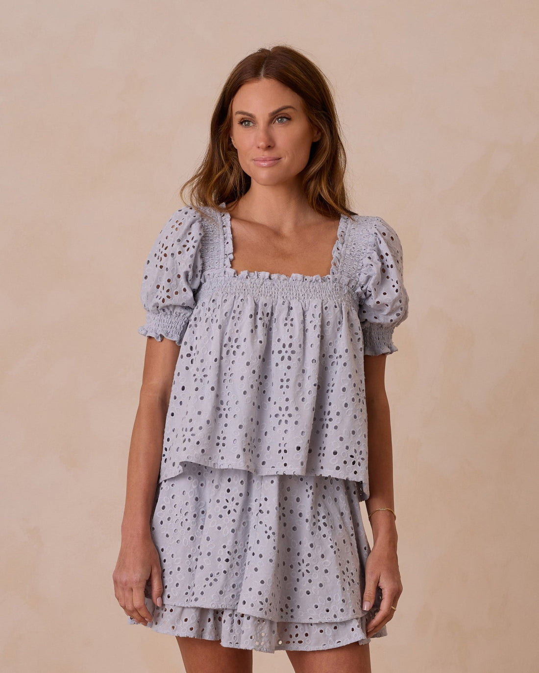 Rylee + Cru Mom Milan Blouse | Light Blue - Rylee + Cru