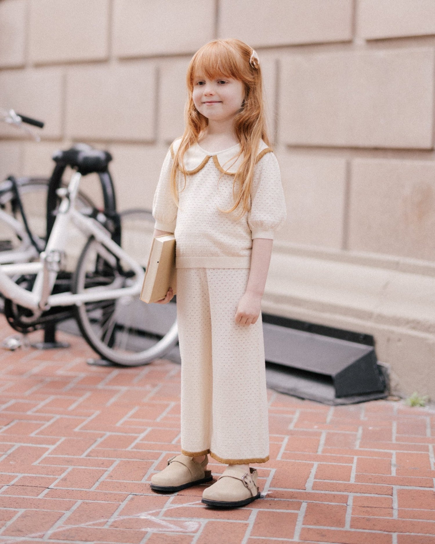 Rylee + Cru Pointelle Knit Pant || Natural Rylee + Cru