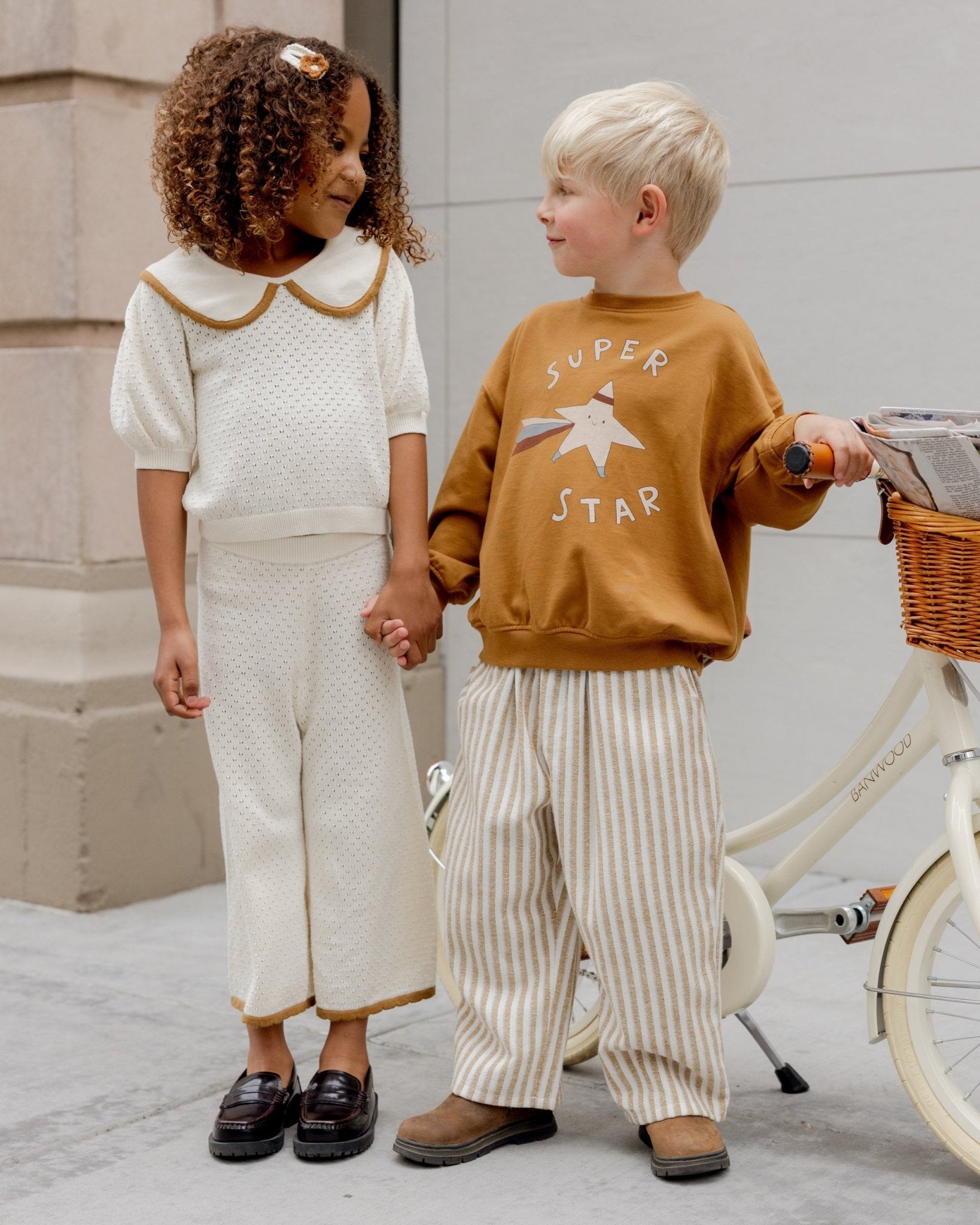 Rylee + Cru Pointelle Knit Pant || Natural Rylee + Cru