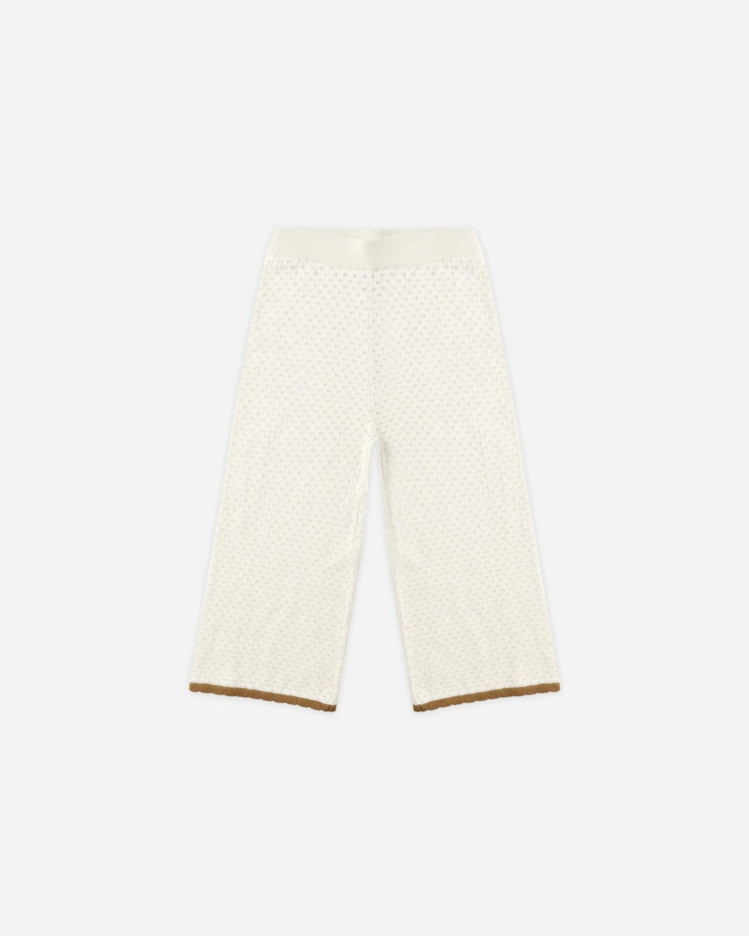 Rylee + Cru Pointelle Knit Pant || Natural Rylee + Cru