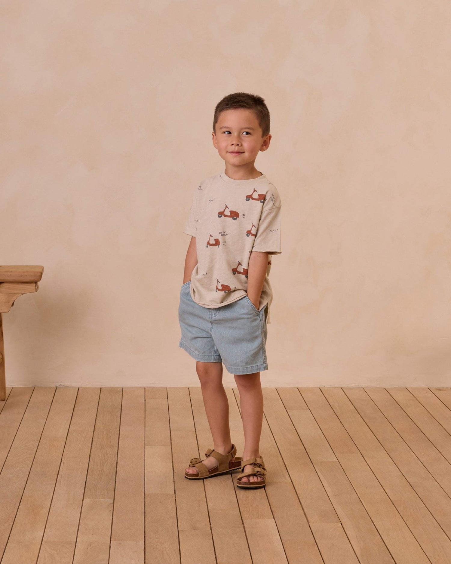 Rylee + Cru Raw Edge Tee || Moped Rylee + Cru