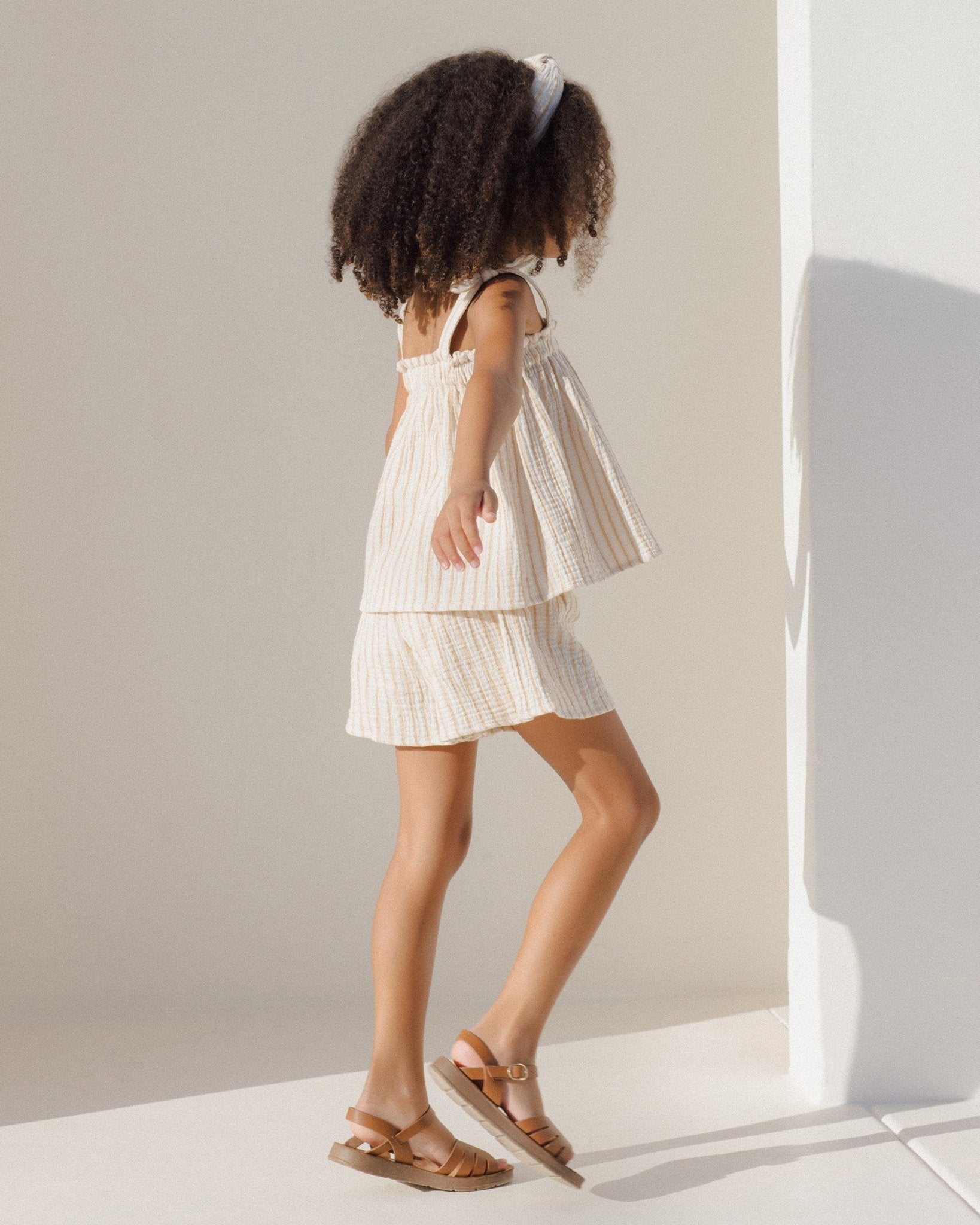 Rylee + Cru Remi Shorts || Marigold Stripe Rylee + Cru