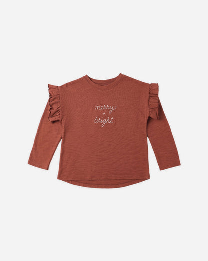 Rylee + Cru Ruffle Long Sleeve Tee || Merry + Bright Rylee + Cru