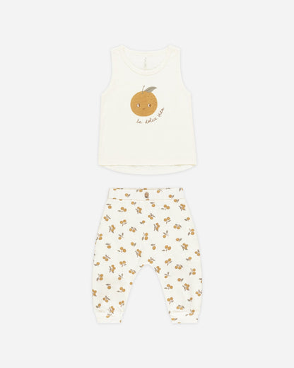 Rylee + Cru Tank + Slouch Pant Set || Oranges Rylee + Cru