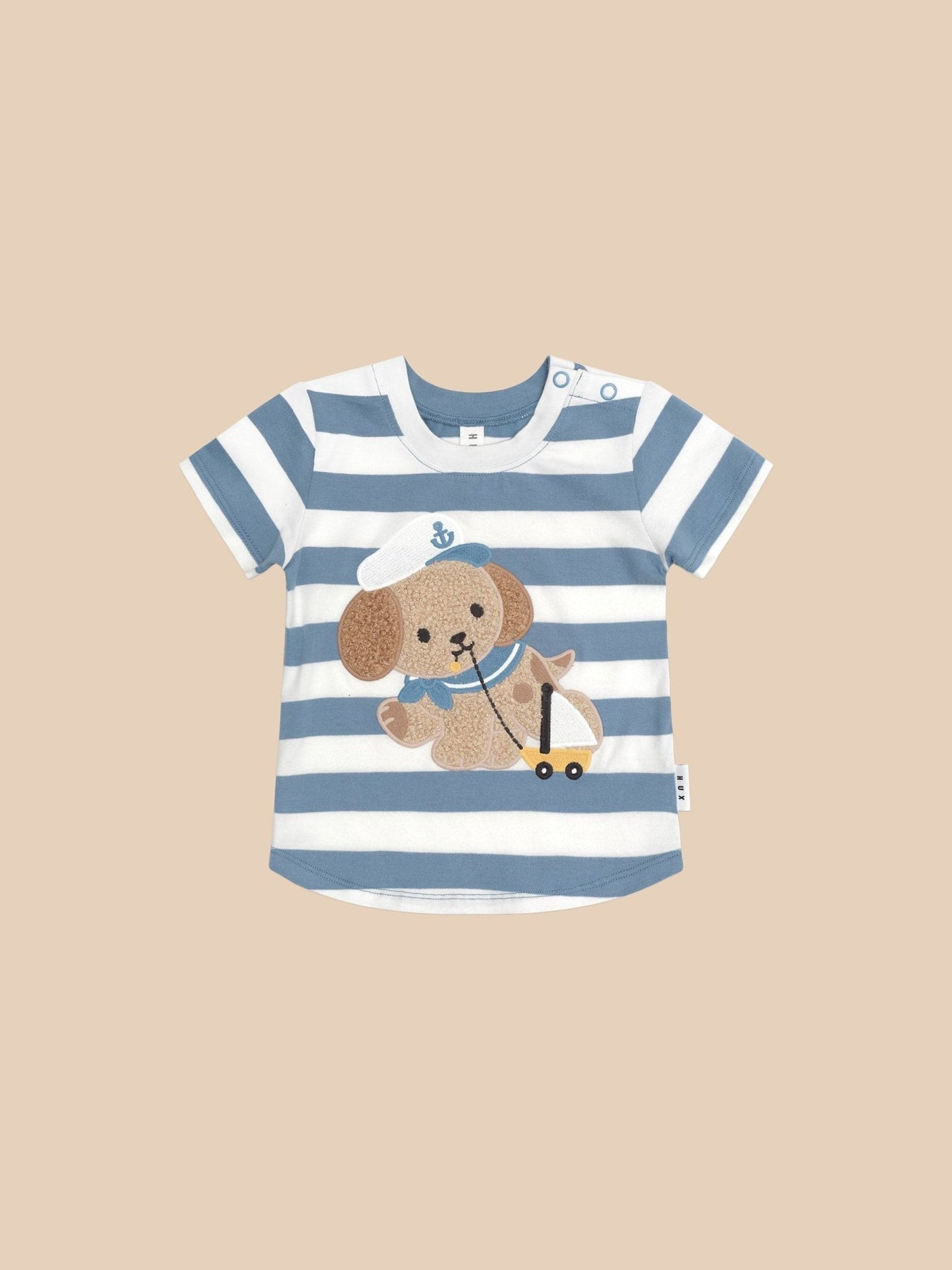 SAILOR PUP STRIPE T - SHIRT Huxbaby - enjoykidsus